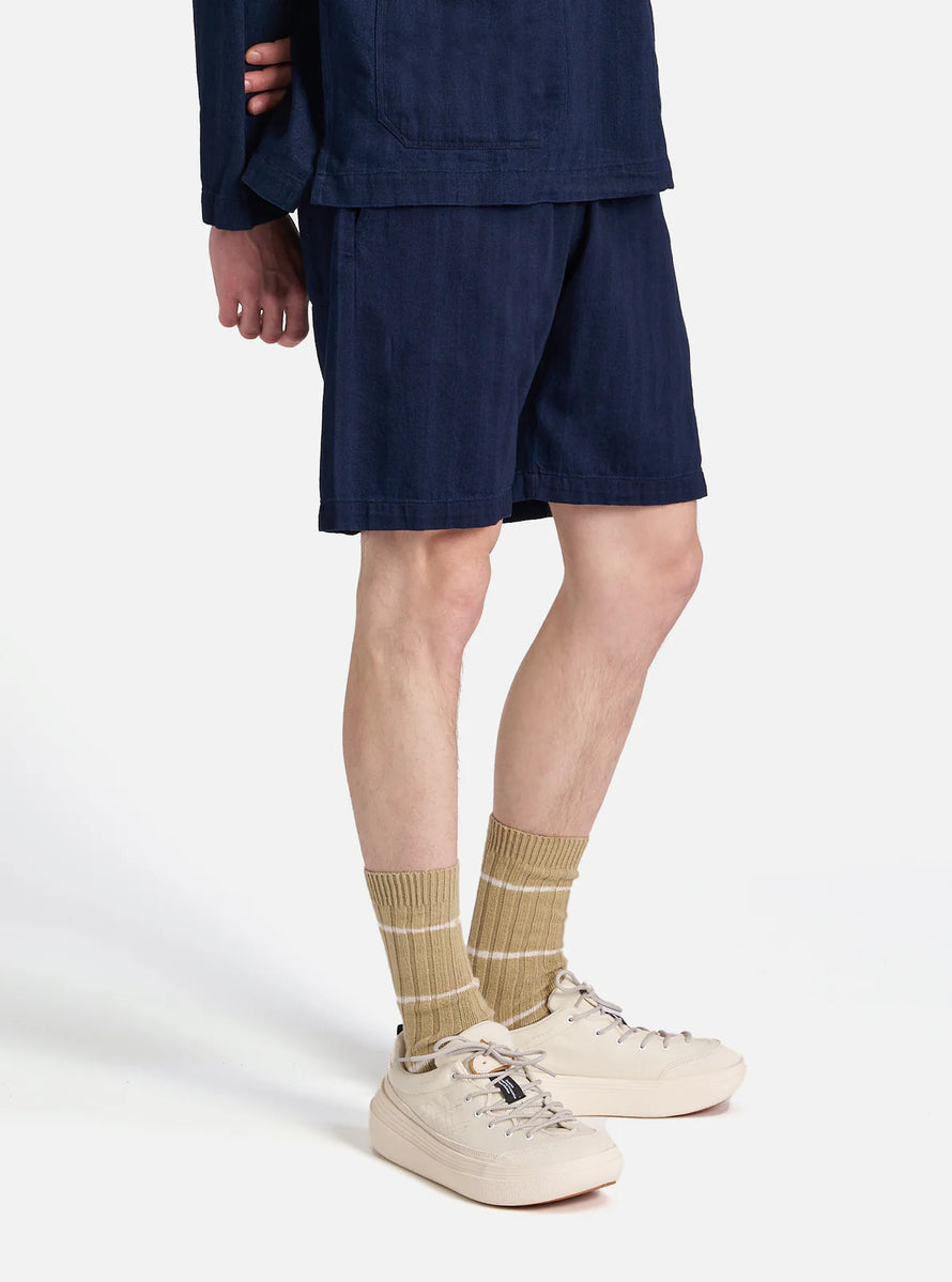 Short Herringbone - Indigo