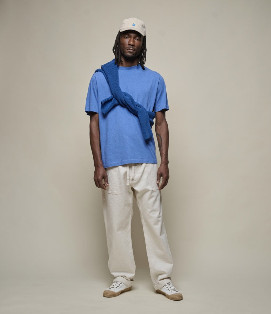 T-shirt HPT01 en coton-chanvre - Bleu