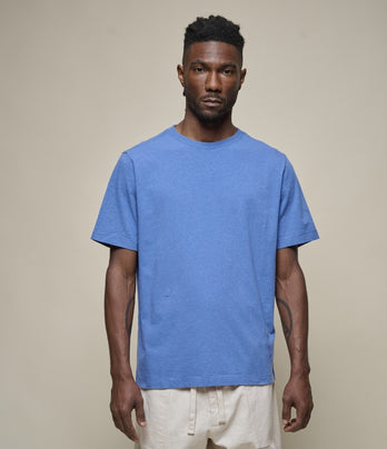 T-shirt HPT01 en coton-chanvre - Bleu