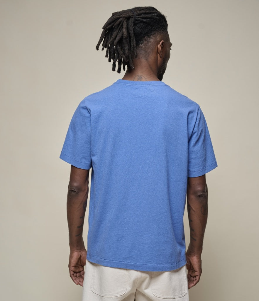 T-shirt HPT01 en coton-chanvre - Bleu