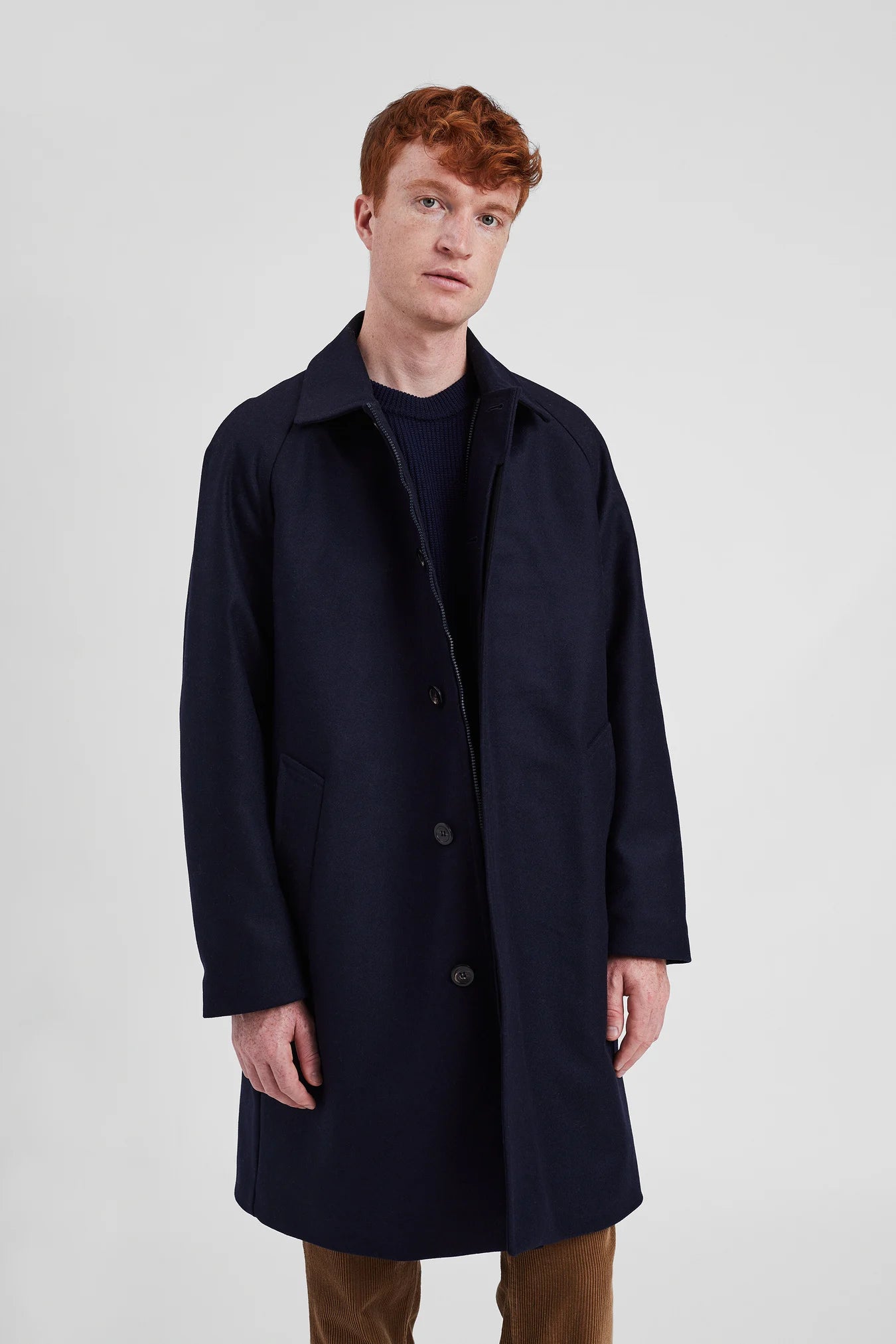 Manteau Vargo en laine - Marine