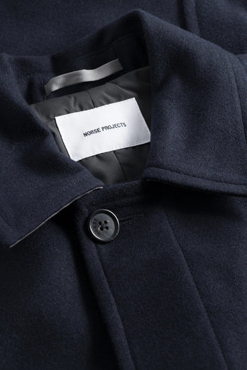 Manteau Vargo en laine - Marine