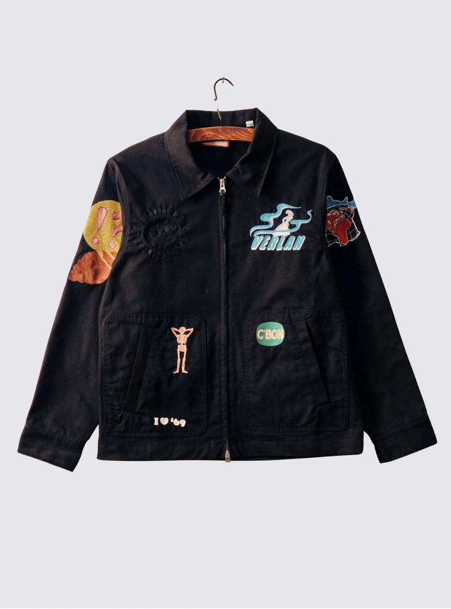 Veste Verlan Patchwork - Noir