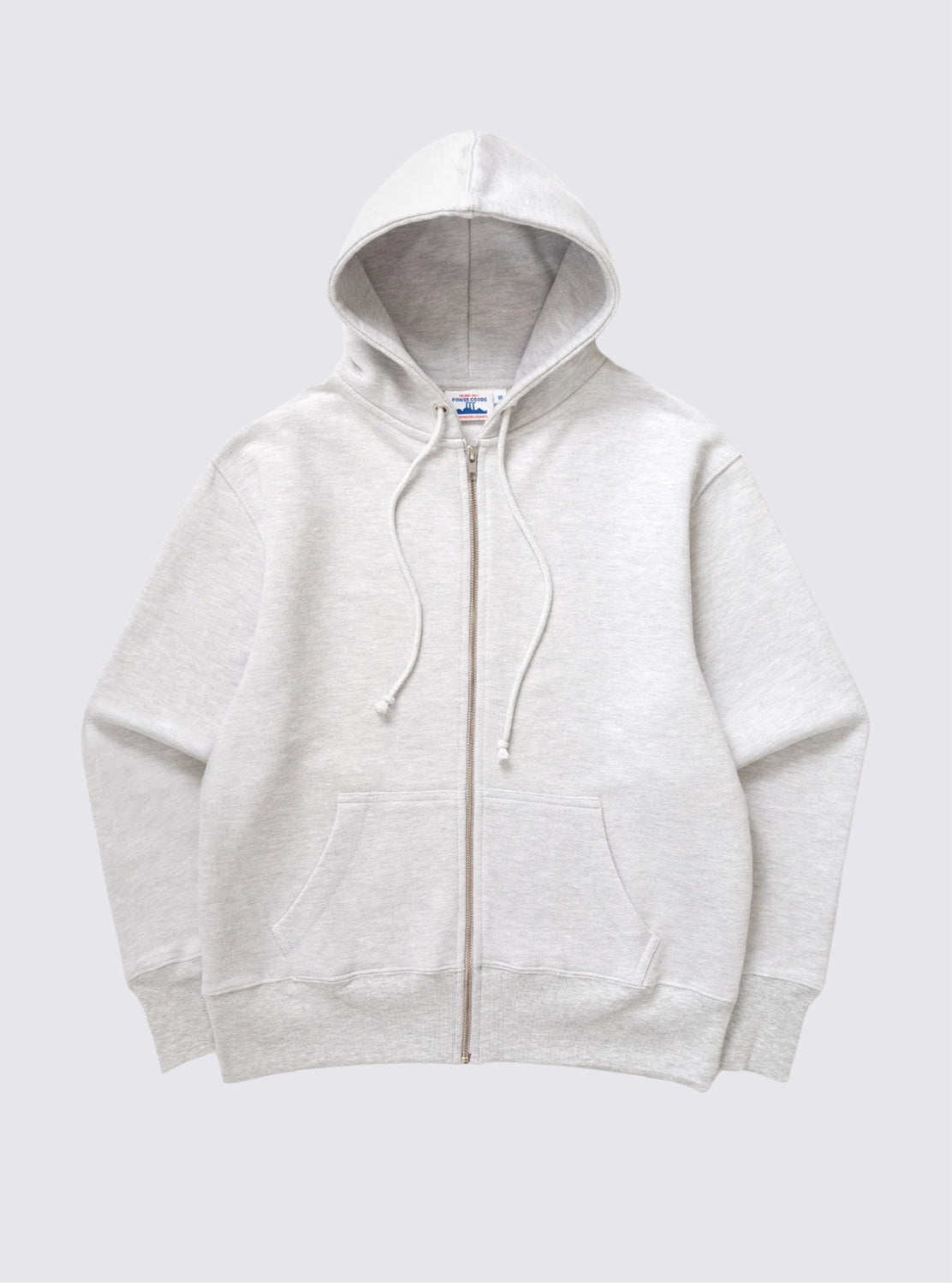 Sweatshirt Loopback Zip Hoodie - Ash Gris