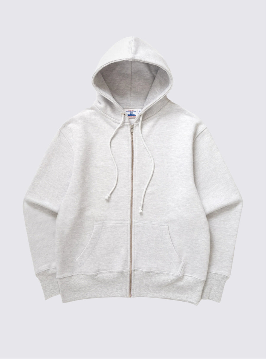 Sweatshirt Loopback Zip Hoodie - Ash Gris