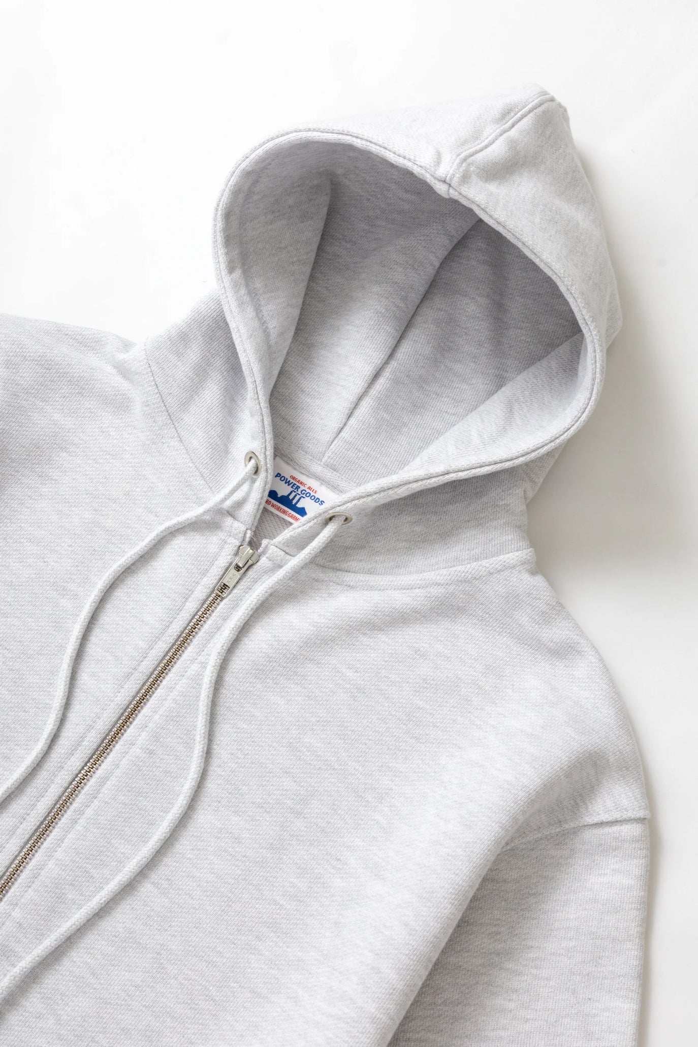 Sweatshirt Loopback Zip Hoodie - Ash Gris
