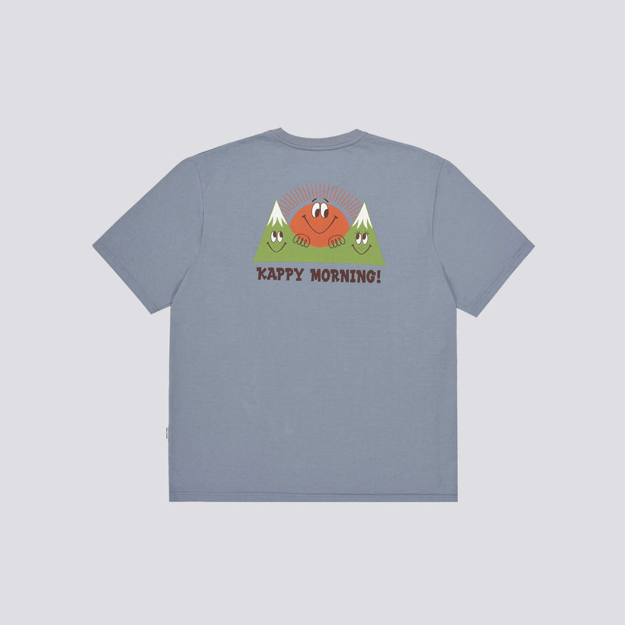 T-shirt Morning by Toru FUKUDA - bleu vintage