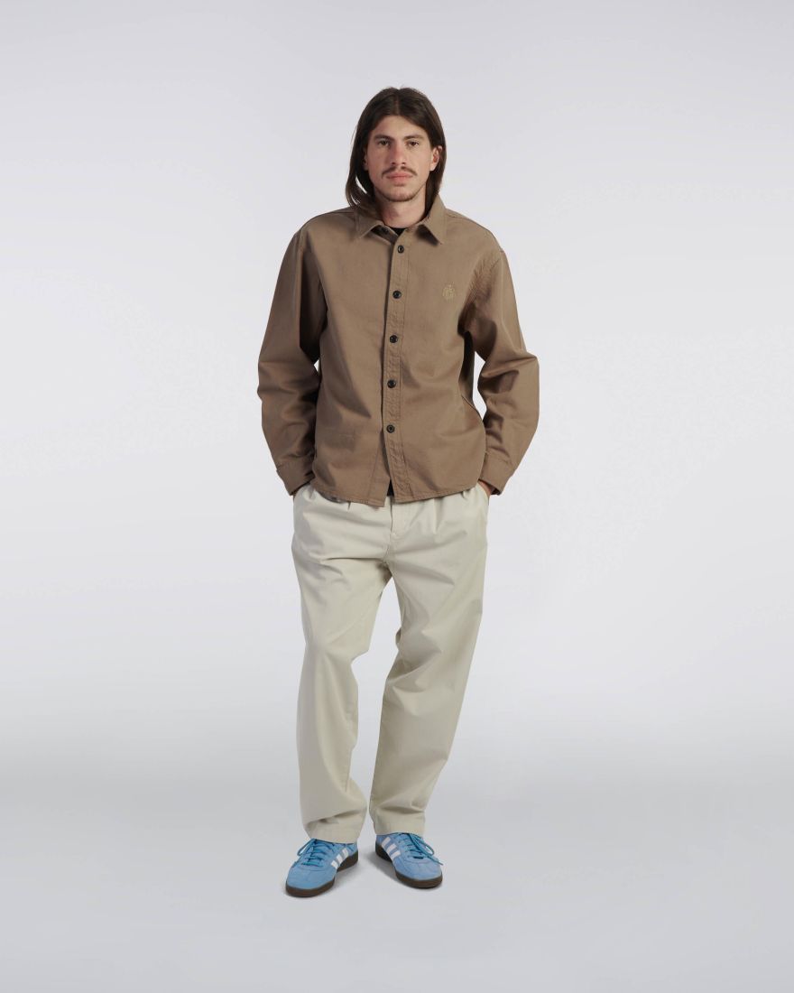 Chemise manches longues Sebastian Portobella - Marron