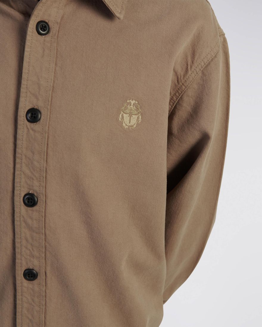 Chemise manches longues Sebastian Portobella - Marron