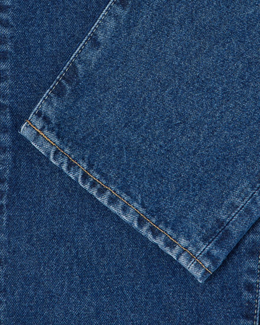 Jean coupe droite et fuselée - bleu usé