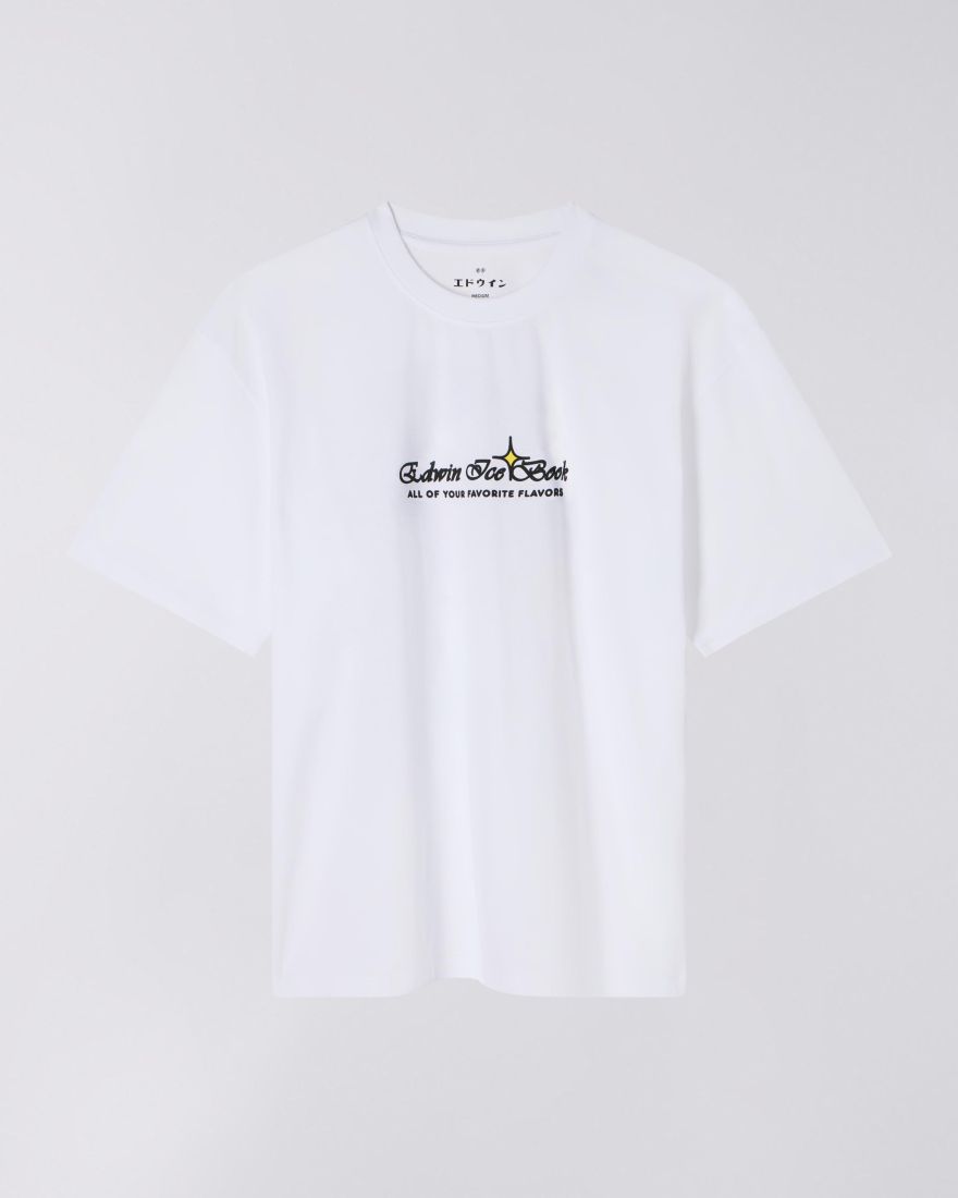 T-shirt Love in the books à manches courtes - Blanc